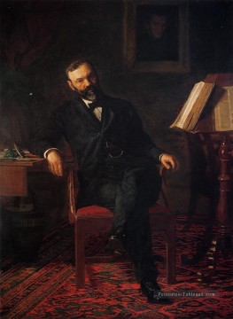 Portrait de Dr John H Brinton réalisme portraits Thomas Eakins Peinture à l'huile